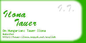 ilona tauer business card